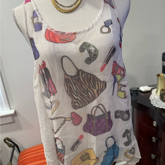 Blush Tops - Women's Multicolor Graphic Tank Top